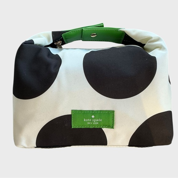 kate spade Handbags - Kate Spade Everything Puffy Medium Cosmetic Case Bag with Green Accents